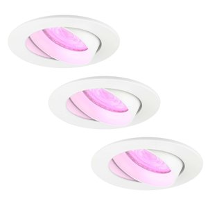Ledvion Smart LED inbouwspot Wit - Rio - Smart WiFi - Dimbaar - RGBWW - 3 pack Smart LED inbouwspot Wit - Rio - Smart WiFi - Dimbaar - RGBWW - 3 pack