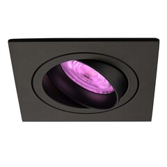 Smart LED inbouwspot Zwart - Sevilla - Smart WiFi - Dimbaar - RGB+CCT