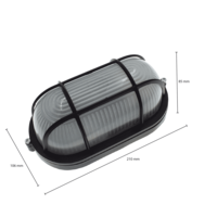 Bulleye Wandlamp Buiten Zwart - E27 Fitting - IP54 Lightexpert Bulleye Wandlamp Buiten Zwart - E27 Fitting - IP54