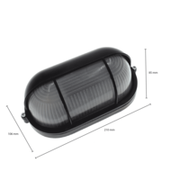 Bulleye Wandlamp Buiten Zwart - E27 Fitting - IP54 Lightexpert Bulleye Wandlamp Buiten Zwart - E27 Fitting - IP54