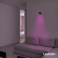 Ledvion Smart Wandlamp buiten - San Diego zwart