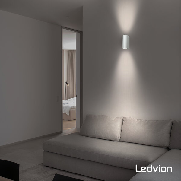 Ledvion Wandlamp buiten - Santa Barbara Wit - GU10 fitting