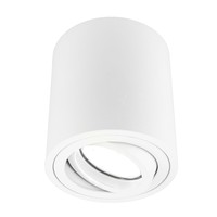 Ledvion Dimbare LED Opbouwspot  - Rond - Wit - 5W - 6500K - Kantelbaar