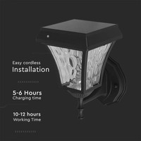 Solar Wandlamp Buiten - 2W - 110lm - IP65 - CCT Lichtkleur instelbaar Lightexpert Solar Wandlamp Buiten - 2W - 110lm - IP65 - CCT Lichtkleur instelbaar