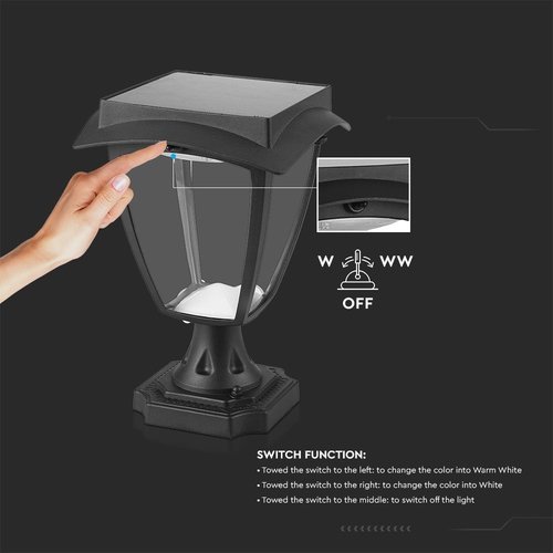 Intens evenwicht Regeneratie Solar Lamp Buiten - 2W - 110lm - IP65 - CCT Lichtkleur instelbaar -  Lightexpert.nl