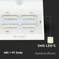 LED Solar Wandlamp - 1.5W - 4000K - IP65 - Met Bewegingssensor Lightexpert LED Solar Wandlamp - 1.5W - 4000K - IP65 - Met Bewegingssensor