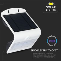 LED Solar Wandlamp - 1.5W - 4000K - IP65 - Met Bewegingssensor Lightexpert LED Solar Wandlamp - 1.5W - 4000K - IP65 - Met Bewegingssensor