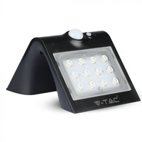 Solar Wandlamp Buiten - Met Sensor - 1,5W - 4000K - IP65 - Zwart Lightexpert Solar Wandlamp Buiten - Met Sensor - 1,5W - 4000K - IP65 - Zwart