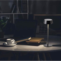 Oplaadbare Tafellamp - 2W - 3000K - IP54 - Dimbaar via touch Lightexpert Oplaadbare Tafellamp - 2W - 3000K - IP54 - Dimbaar via touch