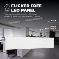 LED Paneel 30x120 - 40W - 3000K - 4000 Lumen - 100 lm/W Lightexpert LED Paneel 30x120 - 40W - 3000K - 4000 Lumen - 100 lm/W