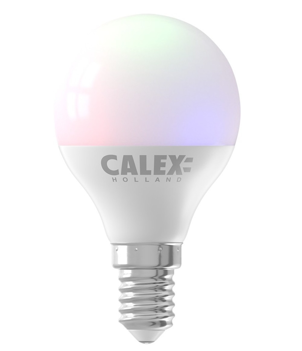 Moet cabine Kwik Calex Smart LED Ball-lamp P45 E14 220-240V 5W 470lm 2200-4000K + RGB -  Lightexpert.nl