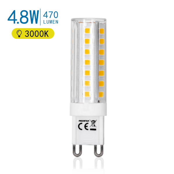 Lightexpert G9 LED Lamp - 4.8 Watt - 470 Lumen - 3000K