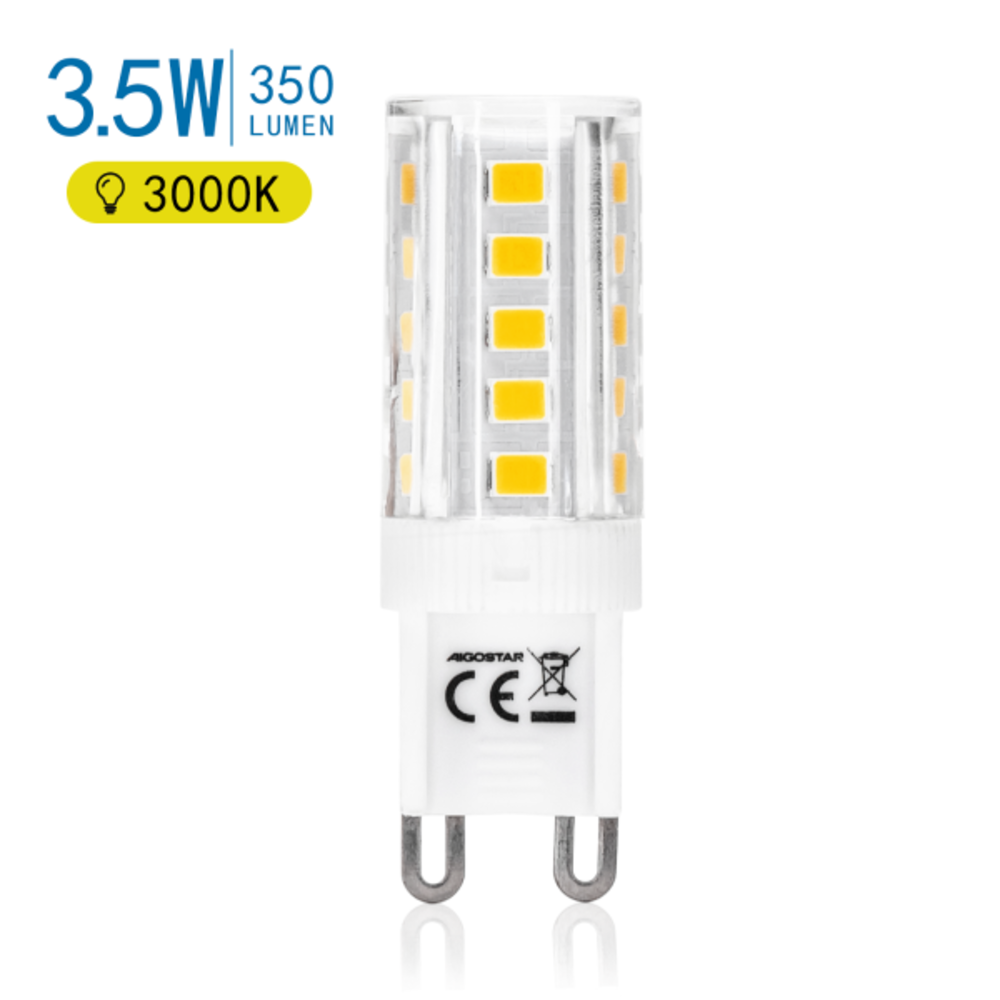 Lightexpert 10 Pack - G9 LED Lamp - 3.5 Watt - 350 Lumen - 3000K