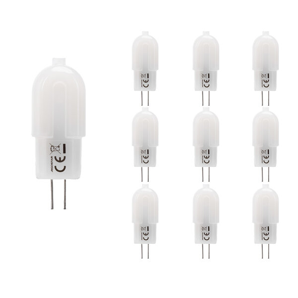 Lightexpert 10 Pack - G4 LED Lamp - 1.3 Watt - 120 Lumen - 6500K