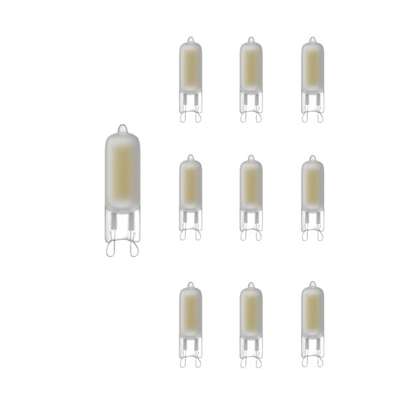 Lightexpert 10-pack LED steeklamp Ø13 - G9 - 200 Lumen  - Mat