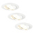 Dimbare LED inbouwspots Wit - Amsterdam - 5W - 2700K - ø82mm - 3 pack