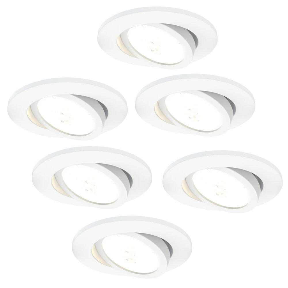 Ledvion Dimbare LED Inbouwspot Wit - IP65 - 7W - CCT - 5 Jaar Garantie - Geschikt voor de Badkamer