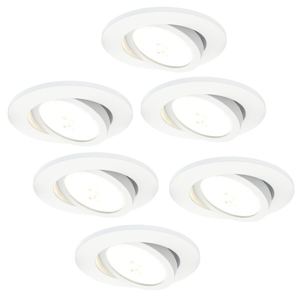 Ledvion Dimbare LED Inbouwspot Wit - IP65 - 7W - CCT - 5 Jaar Garantie - Geschikt voor de Badkamer