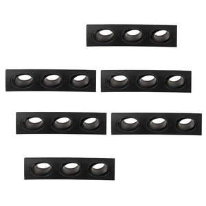 Lightexpert Dimbare LED inbouwspot Triple - 5W - 6500K - 215mm - 6 pack Dimbare LED inbouwspot Triple - 5W - 6500K - 215mm - 6 pack