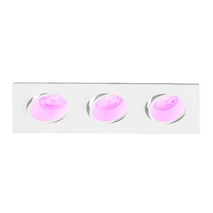 Lightexpert Smart LED inbouwspot Triple - Dimbaar - RGBWW - 215mm Smart LED inbouwspot Triple - Dimbaar - RGBWW - 215mm