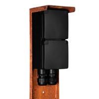 Buitenstopcontact - Niko Schakelmateriaal - 2 Stopcontacten - 2 Wartels - IP55 - 65cm Niko Buitenstopcontact - Niko Schakelmateriaal - 2 Stopcontacten - 2 Wartels - IP55 - 65cm