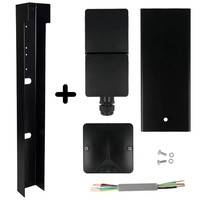 Niko Buitenstopcontact Pro+ met Niko Schakelmateriaal - 2 Stopcontacten - 1 Wartel - IP55 - 65cm
