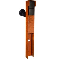 Niko Buitenstopcontact met Niko Schakelmateriaal - 1 Spot - 2 Stopcontacten - 2 Wartels - IP55 - 65cm