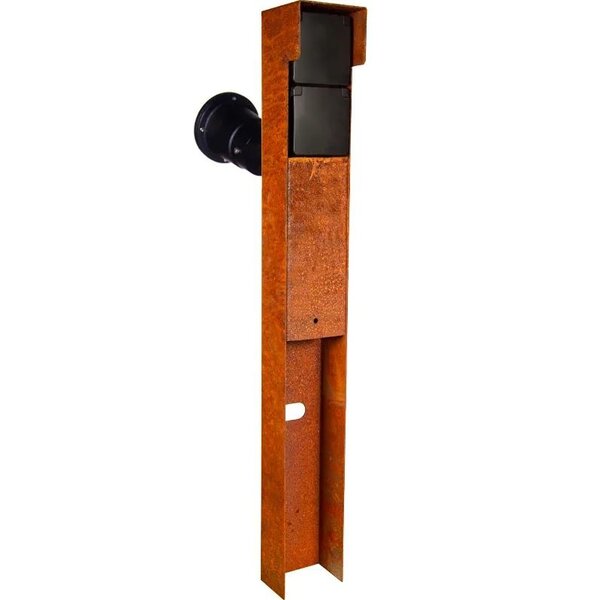 Niko Buitenstopcontact met Niko Schakelmateriaal - 1 Spot - 2 Stopcontacten - 2 Wartels - IP55 - 65cm