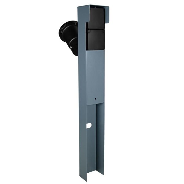 Niko Buitenstopcontact met Niko Schakelmateriaal - 1 Spot - 2 Stopcontacten - 2 Wartels - IP55 - 65cm