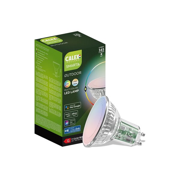 Calex Calex Smart RGB+CCT GU10 LED Spot Dimbaar - Bluetooth Mesh - 4,9W