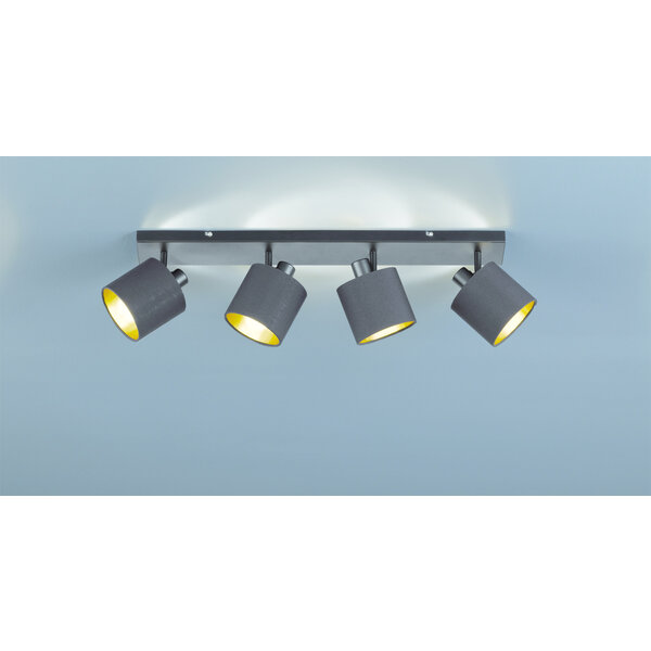 Trio Lighting LED Plafondspot Tommy Trio - Kantelbaar - E14 fitting - Zwart