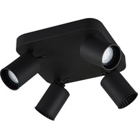 LED Plafondspot Pago 4-lichts - Kantelbaar - GU10 fitting - Zwart Trio Lighting LED Plafondspot Pago 4-lichts - Kantelbaar - GU10 fitting - Zwart