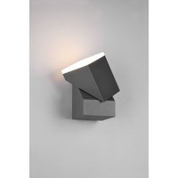 Trio Lighting LED Wandlamp Buiten - 3000K - 7W - IP54 - Cube - Antraciet