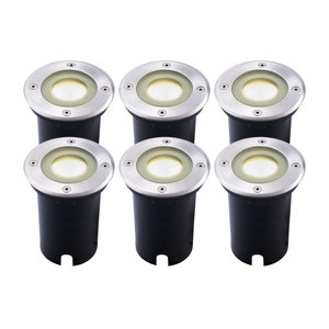 Ledvion 6x LED Grondspot - IP67 - 5W - 4000K - 1 Meter Kabel 6x LED Grondspot - IP67 - 5W - 4000K - 1 Meter Kabel