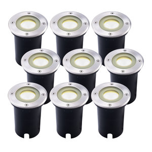 Ledvion 9x LED Grondspot - IP67 - 5W - 4000K - 1 Meter Kabel 9x LED Grondspot - IP67 - 5W - 4000K - 1 Meter Kabel