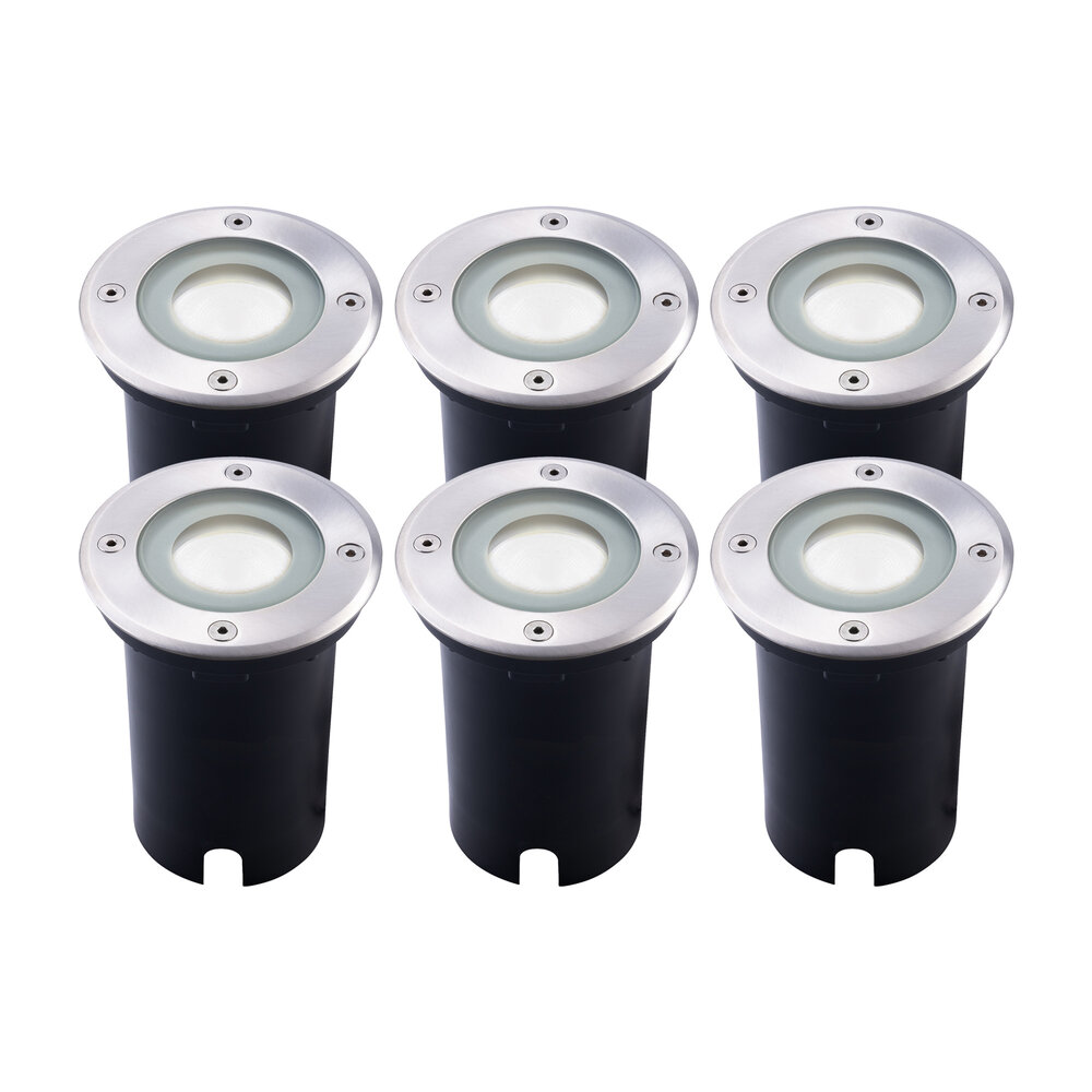 Ledvion 6x LED Grondspot - IP67 - 3W - 6500K - 1 Meter Kabel