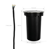Ledvion 6x LED Grondspot - IP67 - 3W - 6500K - 1 Meter Kabel