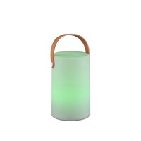 LED Oplaadbare Tafellamp Buiten met USB poort - 20,5 cm - 1W - IP44 - Aruba - Wit Trio Lighting LED Oplaadbare Tafellamp Buiten met USB poort - 20,5 cm - 1W - IP44 - Aruba - Wit
