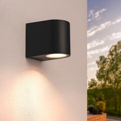 Wandlamp Buiten - Sacramento - GU10 Fitting - Zwart