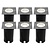 6x LED Grondspot Vierkant - IP67 - 5W - 4000K - 1 Meter Kabel