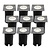 9x LED Grondspot Vierkant - IP67 - 5W - 4000K - 1 Meter Kabel