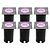 6x Smart LED Grondspot Vierkant - IP67 - 4,9W - RGB+CCT - 1 Meter Kabel