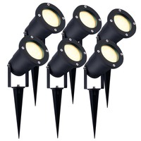 Ledvion 6x LED Prikspot - IP65 - 3W - 2700K - 1 Meter Kabel - Aluminium