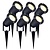 6x LED Prikspot - IP65 - 5W - 2700K - 1 Meter Kabel - Aluminium