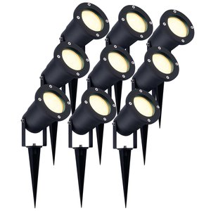 Ledvion 9x LED Prikspot - IP65 - 5W - 2700K - 1 Meter Kabel - Aluminium 9x LED Prikspot - IP65 - 5W - 2700K - 1 Meter Kabel - Aluminium