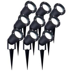 Ledvion 9x LED Prikspot - IP65 - 5W - 6500K - 1 Meter Kabel - Aluminium 9x LED Prikspot - IP65 - 5W - 6500K - 1 Meter Kabel - Aluminium