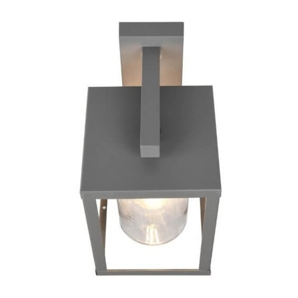 Trio Lighting LED Wandlamp Buiten met Sensor - E27 Fitting - IP44 - Lunga - Antraciet