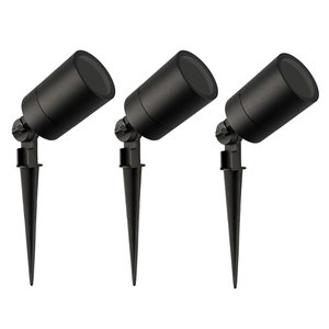 Ledvion 3x LED Prikspot - IP65 - GU10 Fitting - 2 Meter Kabel met Stekker - Zwart 3x LED Prikspot - IP65 - GU10 Fitting - 2 Meter Kabel met Stekker - Zwart