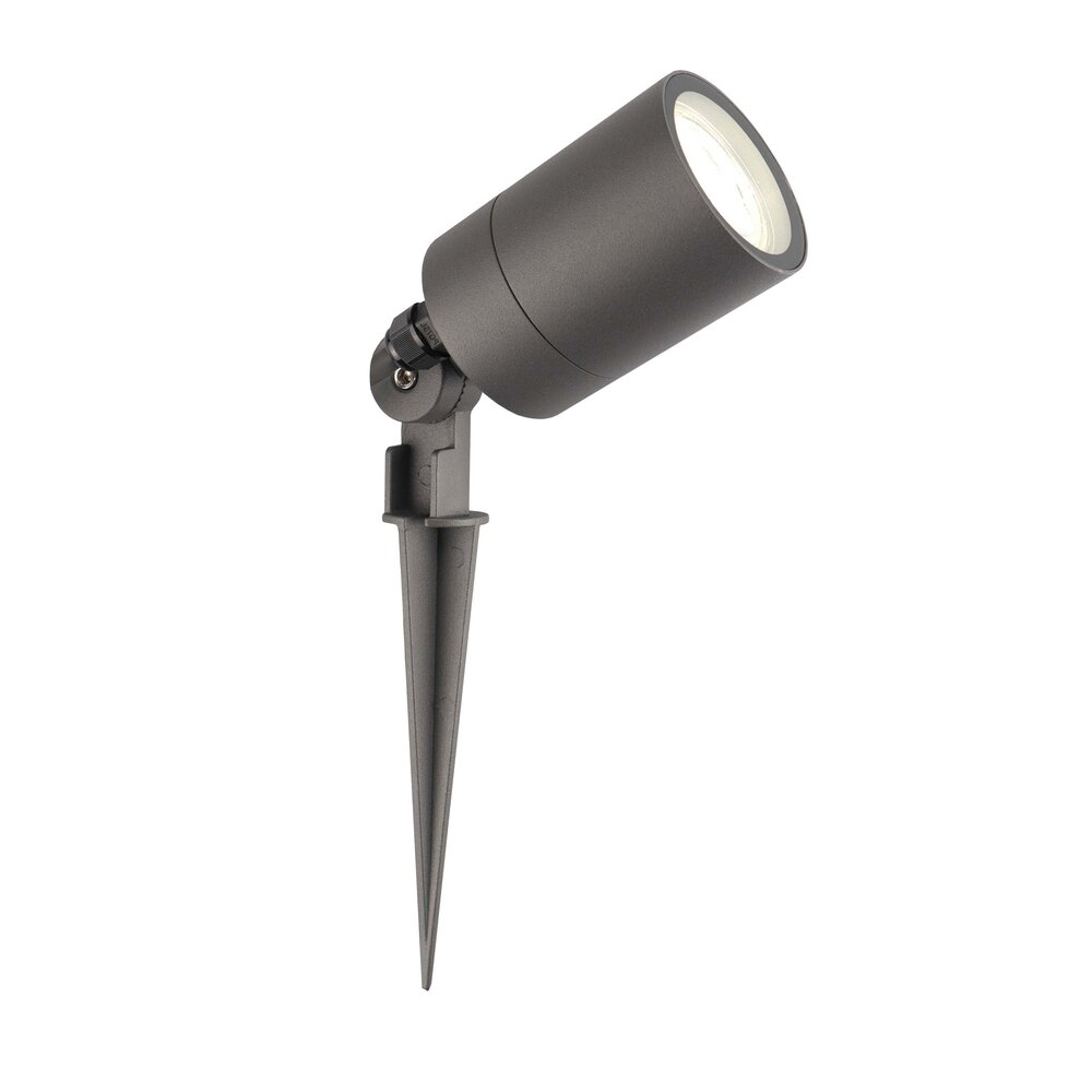 Ledvion LED Prikspot - IP65 - 3W - 4000K - 2 Meter Kabel met Stekker - Antraciet