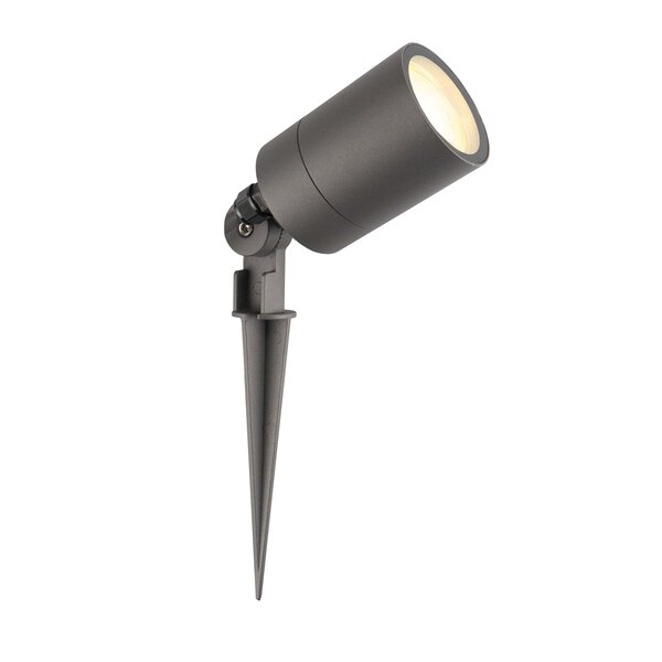 Ledvion LED Prikspot - IP65 - 3W - 2700K - 2 Meter Kabel met Stekker - Antraciet